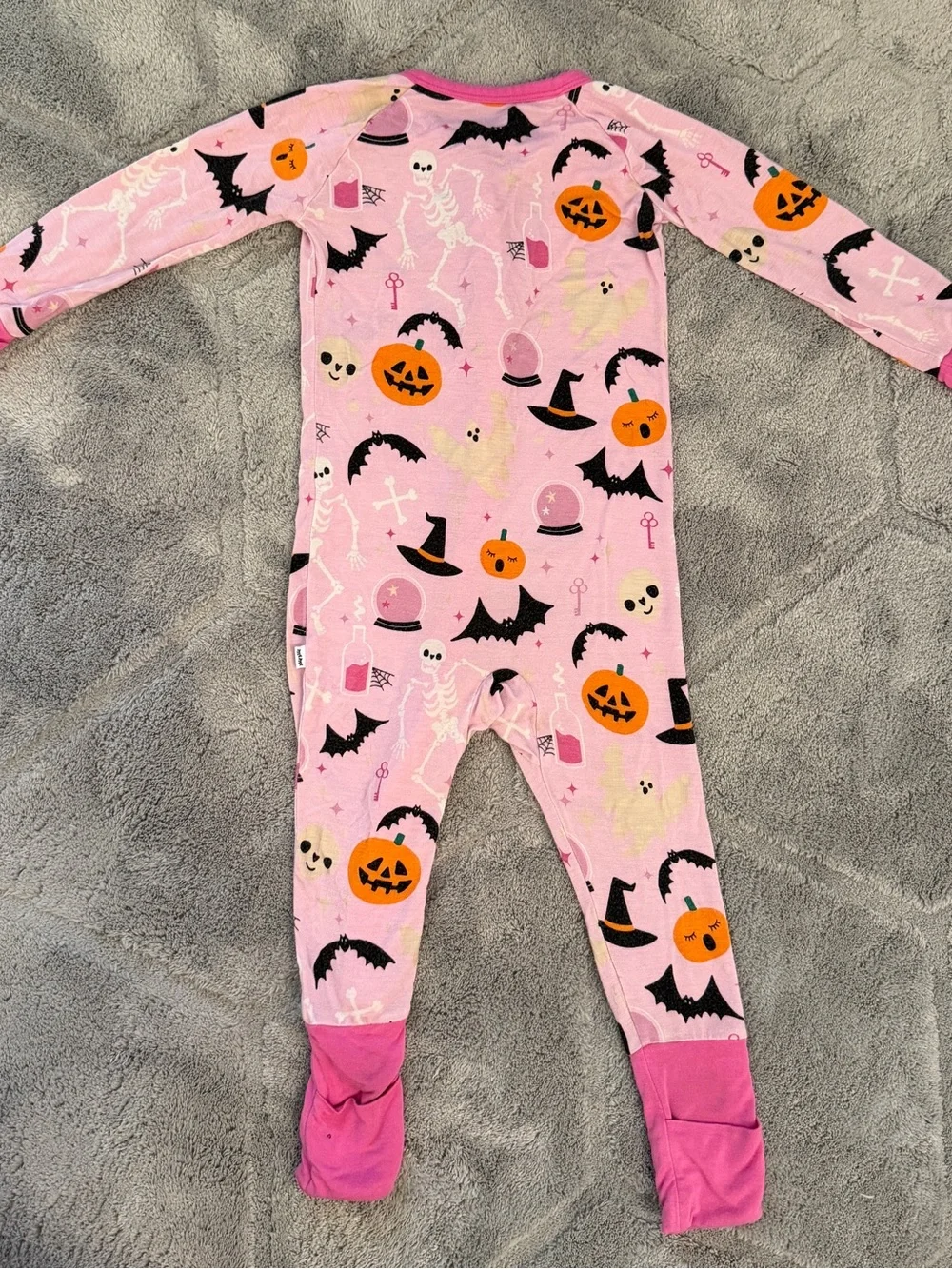 Littlesleepies 6-12 Months Halloween Themed Baby Pajamas with Zipper